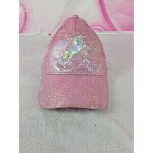 Pink Glitter Sparkly Iridescent Holographic Unicorn Boutique Kawaii Patch Hat